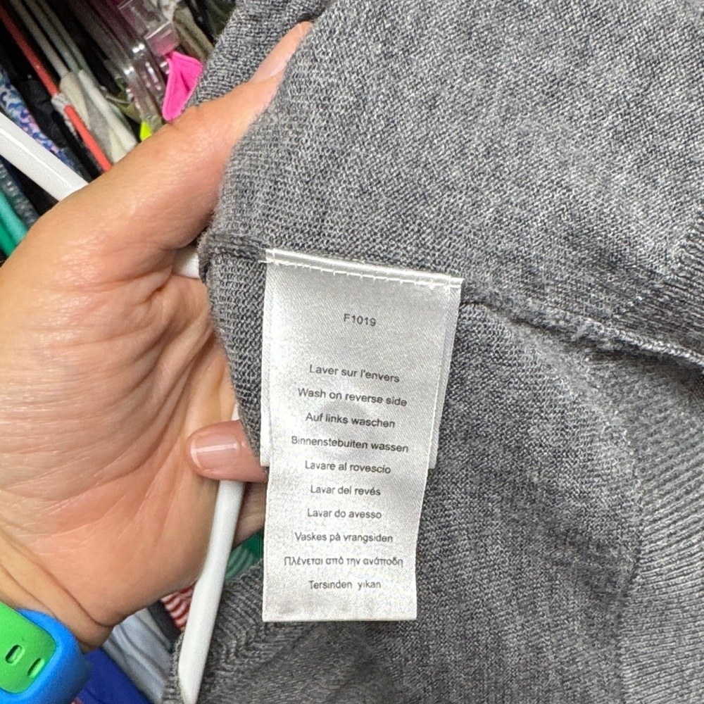 Lacoste Gray Knit Sweater - Picture 8 of 9